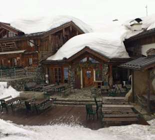 Kleine Pause auf der Piste gefällig