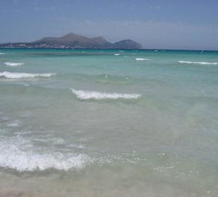 Flachabfallender Strand