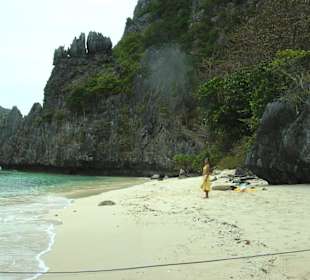 Unser Strand bei der Mittagspause