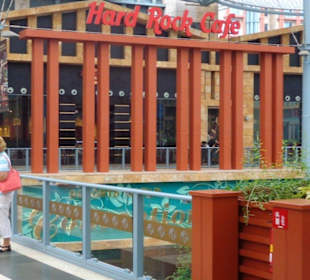 Blick auf das Hardrock Cafe