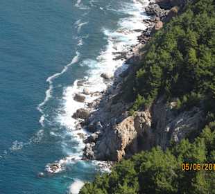 Küstenanasicht von der Burg