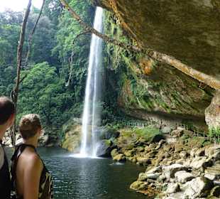 Blick auf den Wasserfall