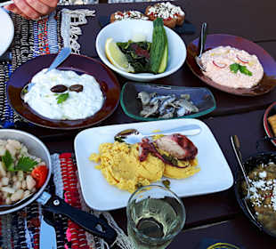 Griechische Vorspeisen im "Tavernaki"