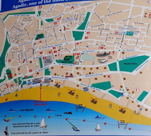 Stadtplan und Lage des Hotels Argana