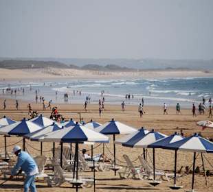 Der Badestrand in Richtung Dünen