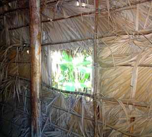 Wände aus Palmwedeln