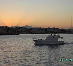 Giftun Trip, Sonneneuntergang über Hurghada
