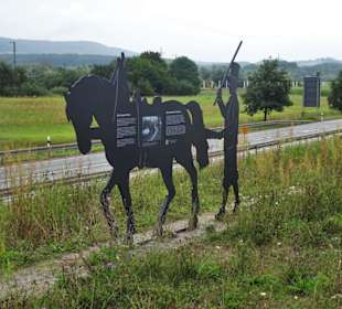Symbol für das Treideln durch den Kanal