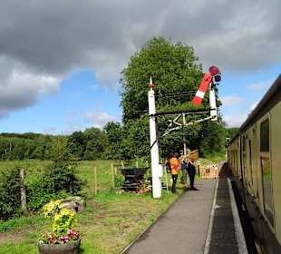 Halt auf kleinen Bahnhöfen