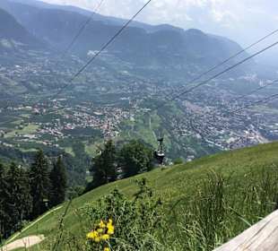Blick auf die Seilbahn