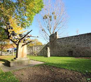 Kunstobjekt an der Bischofsmühle