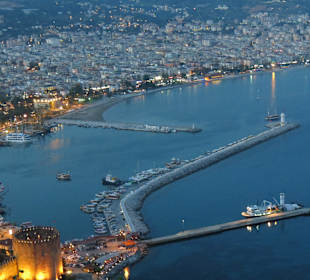 Alanya kurz nach Sonnenuntergang