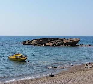 Strand vom Bähnchen aus gesehen