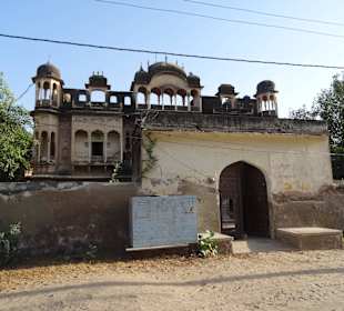 Alte verzierte Häuser in Mandawa