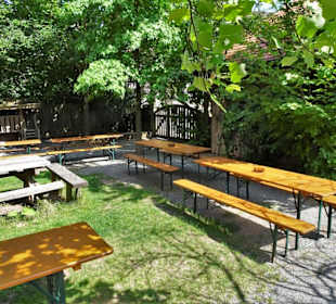 Impressionen aus dem Biergarten Obere Mühle