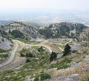 Die Strasse Richtung Hütte-Weitaufnahme