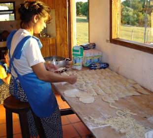 Zubereitung des Abendessens