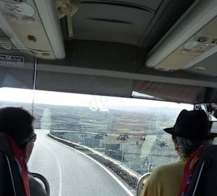 Fahrt von Ost über Nord nach West