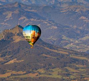 Der BübleBallon vor dem Grünten