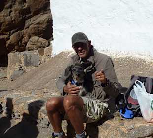 Wolfgang mit Eddy auf der Wanderung Betancuria