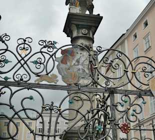 Der Florianibrunnen auf dem Alten Markt
