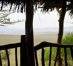 Taita Hills Blick von Lions Bluff Lodge