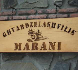 Weingut Shakarashvili - Namensschild