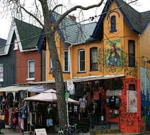 Kensington Market: Typisch kleine bunte Häuser