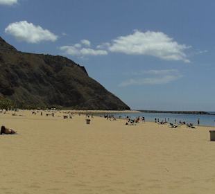 Künstlich angelegter Strand von Teneriffa