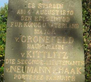 Einzeldenkmal auf dem Geisberg