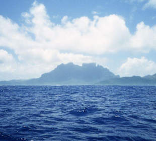 Ansteuerung der Lagune von Bora Bora