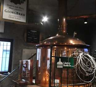Kupferkessel in den Bierstuben vom Georgbräu