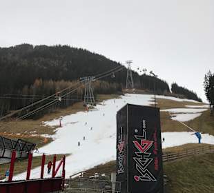 Zielhang ohne Schnee