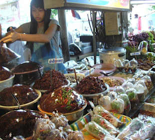 Küchenstände am Pattaya Markt