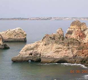 Klippenlandschaft Nähe Praia do Vau