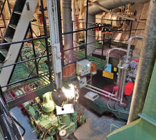 Im Maschinenraum des Feuerschiffes Amrumbank