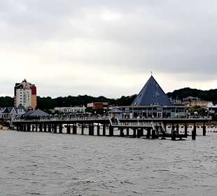 Seebrücke Heringsdorf vom Wasser aus