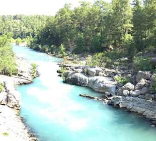 Das müsste der Köprülü Fluß sein..