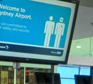 #1406 Check-in. "Welcome to Sydney Airport".