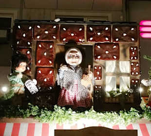 Motive über den Verkaufsbuden Bewegen sich