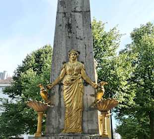 Blick zum Hotmannspief-Brunnen