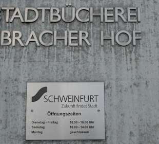 Öffnungszeiten der Stadtbücherei im Ebracher Hof