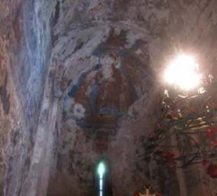 Fresken im Innern der Kreuzkuppelkirche