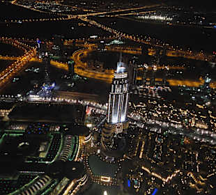 Dubai bei Nacht - Blick vom Burj Kalifa