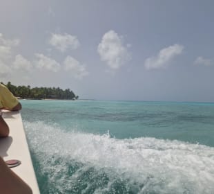 Mit Lilly im Speedboot nach Saona