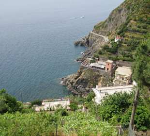 Riomaggiore das östlichste Dorf der Cinque Terre