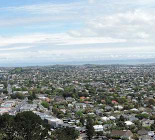 Blick vom Vulkan über Auckland