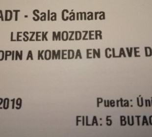 Konzert mit Leszek Możdżer in der Sala de Cámara