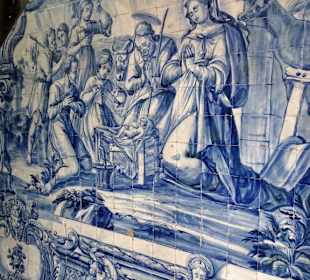 Azulejos am Choreingang zur Kathedrale Sé