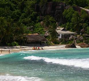 Blick auf das Restaurant Chez Batista